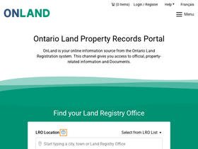 'onland.ca' screenshot