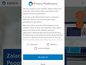 'zalaris.com' screenshot