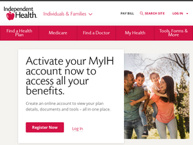 'independenthealth.com' screenshot
