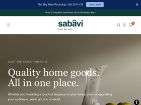 Sabavi® Home website screenshot
