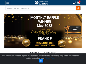 'cabletiesandmore.com' screenshot