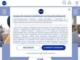 'nivea.hu' screenshot
