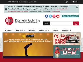 'dramaticpublishing.com' screenshot