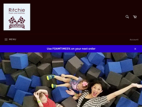 ritchiefoam.com homepage screenshot