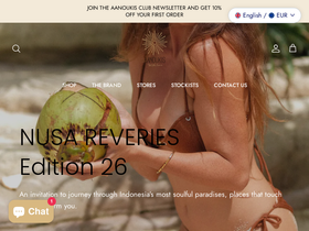 aanoukisswimwear.com homepage screenshot