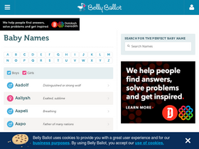 'babynames.net' screenshot