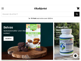Økohjertet homepage screenshot