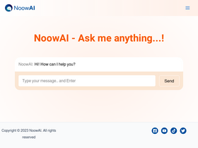 NoowAI - Multilingual AI assistant enhancing productivity with user-friendly resources.