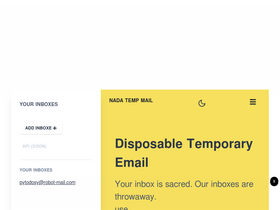 'getnada.com' screenshot