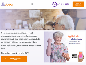 'clinicadamama.com.br' screenshot