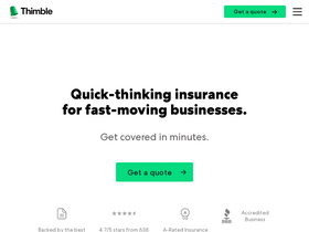 'thimble.com' screenshot