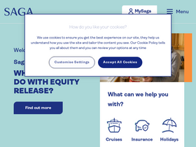 'saga.co.uk' screenshot