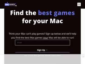 'macgamerhq.com' screenshot