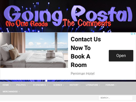 'going-postal.com' screenshot