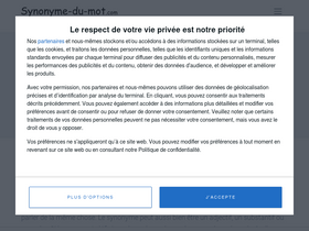 'synonyme-du-mot.com' screenshot