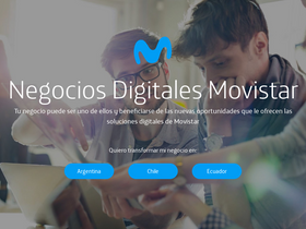 'negociosdigitalesmovistar.com' screenshot