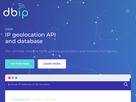 'db-ip.com' screenshot