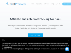 'firstpromoter.com' screenshot