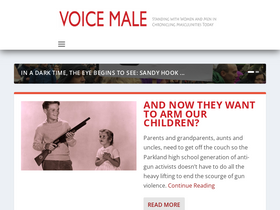 'voicemalemagazine.org' screenshot