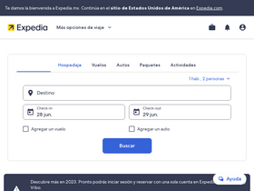 'expedia.mx' screenshot