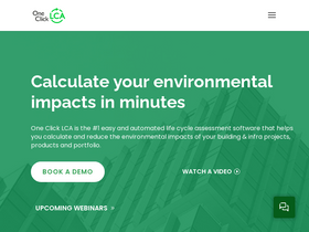 'oneclicklca.com' screenshot