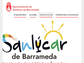 'sanlucardebarrameda.es' screenshot