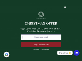 Ouros Jewels website screenshot