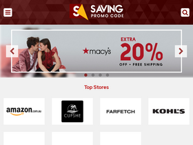 'savingpromocode.com' screenshot