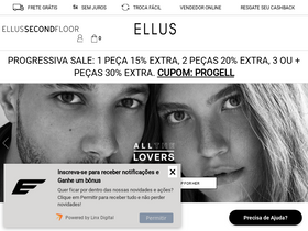 'ellus.com' screenshot