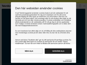 'teknikmagasinet.se' screenshot