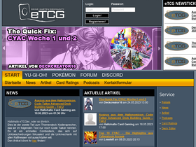 'etcg.de' screenshot