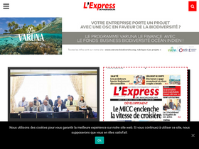 'lexpress.mg' screenshot