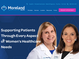 'morelandobgyn.com' screenshot