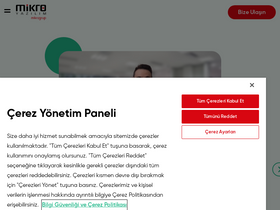 'mikro.com.tr' screenshot