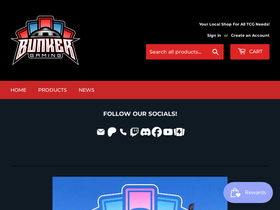 bunkergaming.net homepage screenshot
