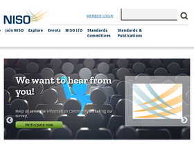 'niso.org' screenshot