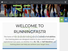 'runningfastr.com' screenshot