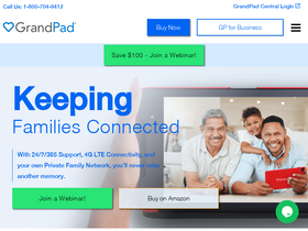 'grandpad.net' screenshot