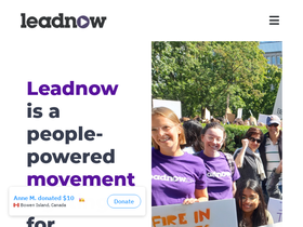 'leadnow.ca' screenshot