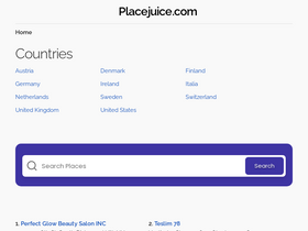 'placejuice.com' screenshot