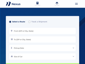 'nexusautotransport.com' screenshot