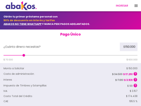 'abakos.cl' screenshot