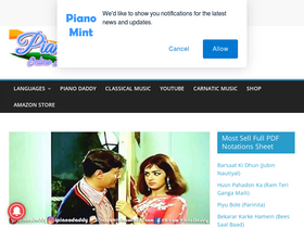 'pianomint.com' screenshot