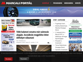 'marcaliportal.hu' screenshot