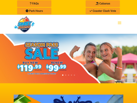 'soakymountainwaterpark.com' screenshot