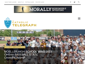 'thecatholictelegraph.com' screenshot