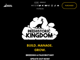 'prehistorickingdom.com' screenshot