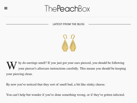 'thepeachbox.com' screenshot