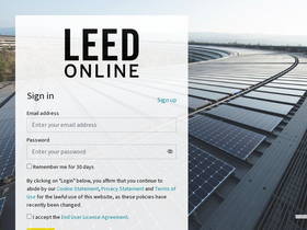 'leedonline.com' screenshot