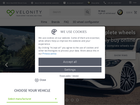 'velonity.com' screenshot